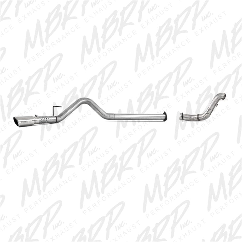 MBRP MBRP 11-14 Ford 6.7L F-250/350/450 4in Filter Back Single Side Exit Alum and Down Pipe Exhaust MBRPS6284AL