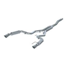 Load image into Gallery viewer, MBRP MBRP 15-18 Ford Mustang EcoBoost 2.3L T409 3in Cat Back Dual Split Rear Exit (Street Version) MBRPS7274409