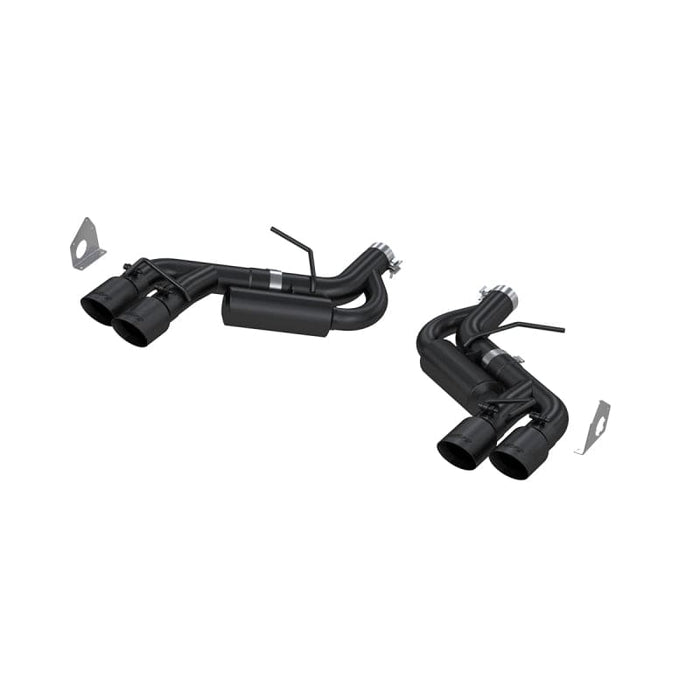 MBRP MBRP 16-19 Chevy Camaro V8 6.2L 6spd 3in Black Race Dual Axle Back w/ 4.5in Quad Dual Wall Tips MBRPS7036BLK