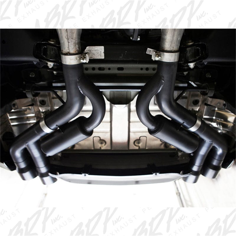 MBRP MBRP 16-19 Chevy Camaro V8 6.2L 6spd 3in Black Race Dual Axle Back w/ 4.5in Quad Dual Wall Tips MBRPS7036BLK