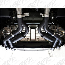 Load image into Gallery viewer, MBRP MBRP 16-19 Chevy Camaro V8 6.2L 6spd 3in Black Race Dual Axle Back w/ 4.5in Quad Dual Wall Tips MBRPS7036BLK