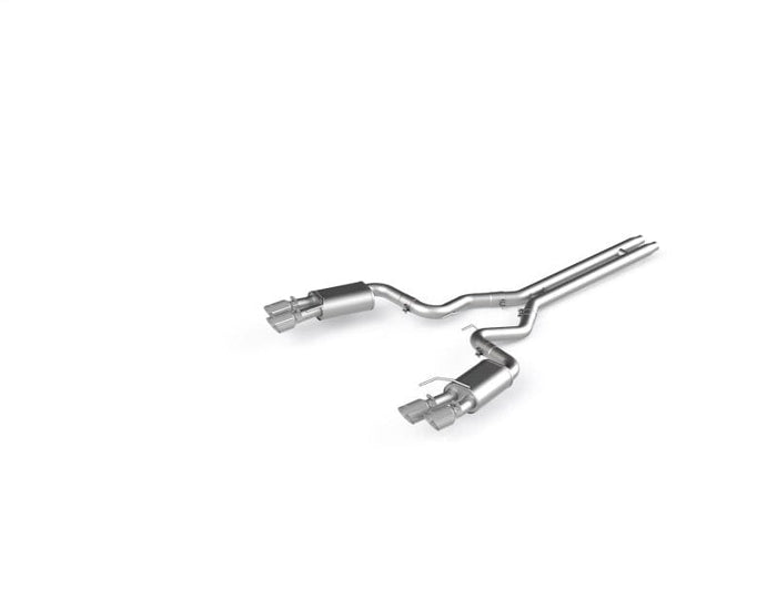 MBRP MBRP 18-19 Ford Mustang GT 5.0 3in Dual Split Rear AL Cat Back w/ Quad 4.0in Dual Wall Tips MBRPS7205AL