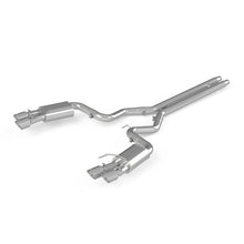 Load image into Gallery viewer, MBRP MBRP 18-19 Ford Mustang GT 5.0 3in Dual Split Rear AL Cat Back w/ Quad 4.0in Dual Wall Tips MBRPS7205AL