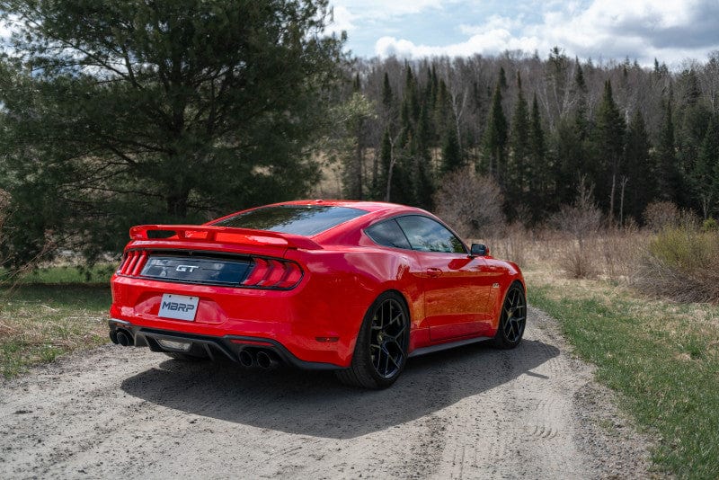 MBRP MBRP 18-20 Ford Mustang GT 2.5in T304 Non Active Dual Axle Back Exhaust System - 4in Dual Wall Tips MBRPS7211304