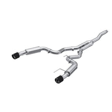 Load image into Gallery viewer, MBRP MBRP 19-22 Ford Mustang 2.3 EcoBoost 3in Cat-Back Dual Split Rear w/4.5in Carbon Fiber Tips (Race) MBRPS72753CF