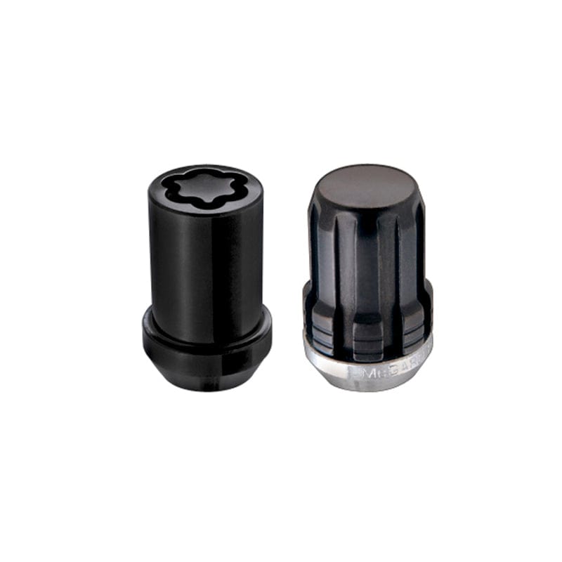 McGard McGard SplineDrive Tuner 5 Lug Install Kit w/Locks & Tool (Cone) M12X1.25 / 13/16 Hex - Black MCG65554BK