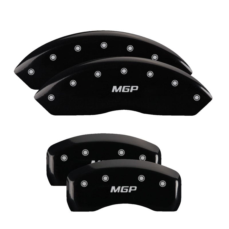 MGP MGP 4 Caliper Covers Engraved Front & Rear MGP Black finish silver ch MGP47005SMGPBK