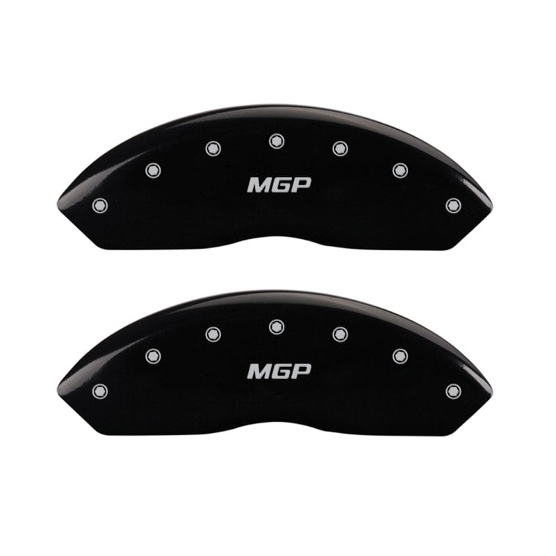 MGP MGP 4 Caliper Covers Engraved Front & Rear MGP Black finish silver ch MGP49003SMGPBK