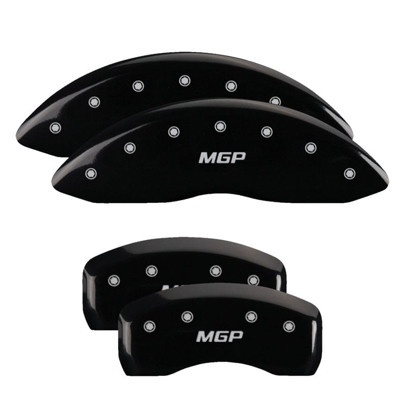 MGP MGP 4 Caliper Covers Engraved Front & Rear MGP Black finish silver ch MGP51004SMGPBK