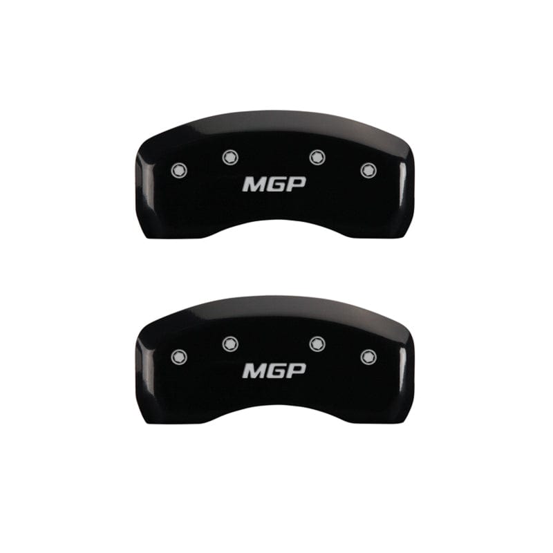 MGP MGP 4 Caliper Covers Engraved Front & Rear MGP Black finish silver ch MGP51004SMGPBK
