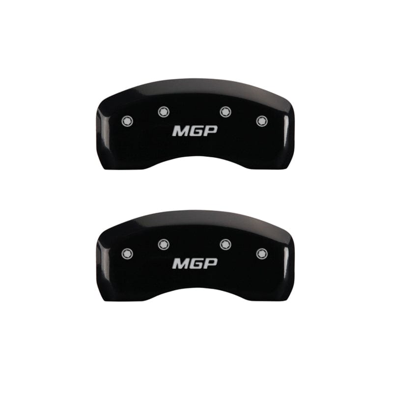 MGP MGP 4 Caliper Covers Engraved Front & Rear MGP Black Finish Silver Characters 2017 Acura MDX MGP39021SMGPBK