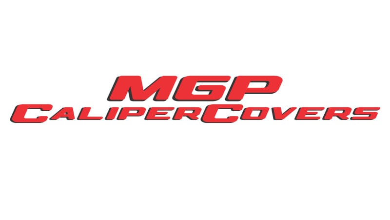 MGP MGP 4 Caliper Covers Engraved Front & Rear Mopar Black Finish Silver Char 2018 Jeep Wrangler MGP42018SMOPBK