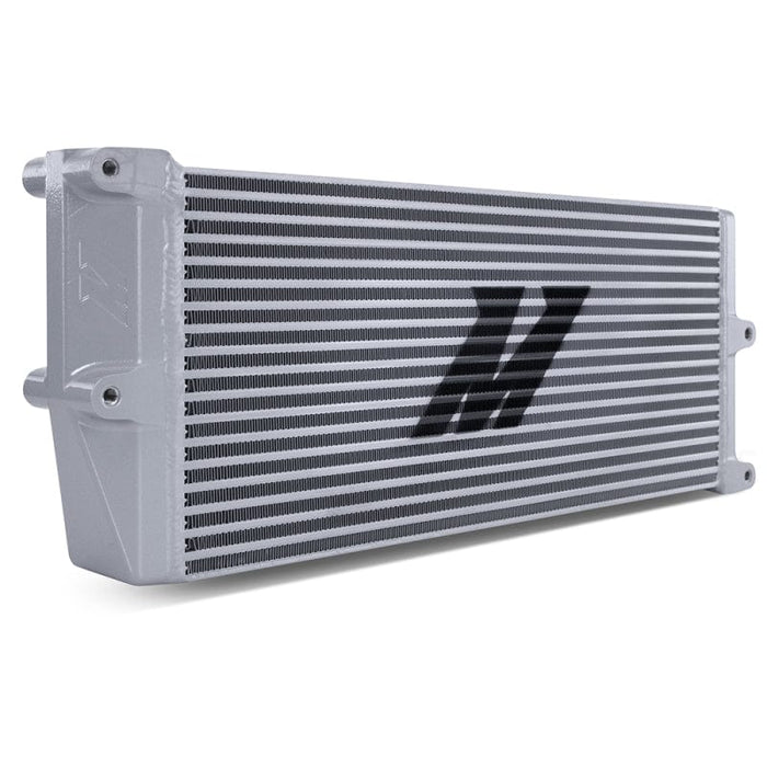 Mishimoto Mishimoto Heavy-Duty Oil Cooler - 17in. Opposite-Side Outlets - Silver MISMMOC-OO-17SL