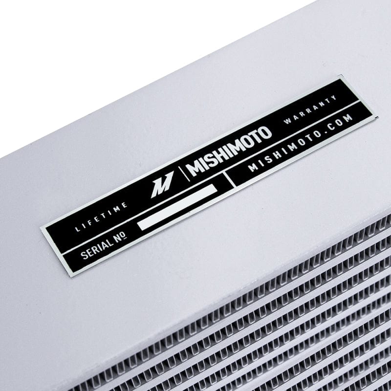 Mishimoto Mishimoto Heavy-Duty Oil Cooler - 17in. Opposite-Side Outlets - Silver MISMMOC-OO-17SL