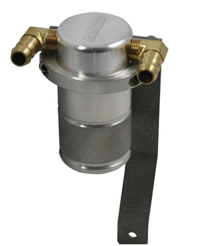 Moroso Moroso 05-10 Chrysler 5.7L (w/Stock Intake) Air/Oil Separator Catch Can - Small Body - Billet Alum MOR85632