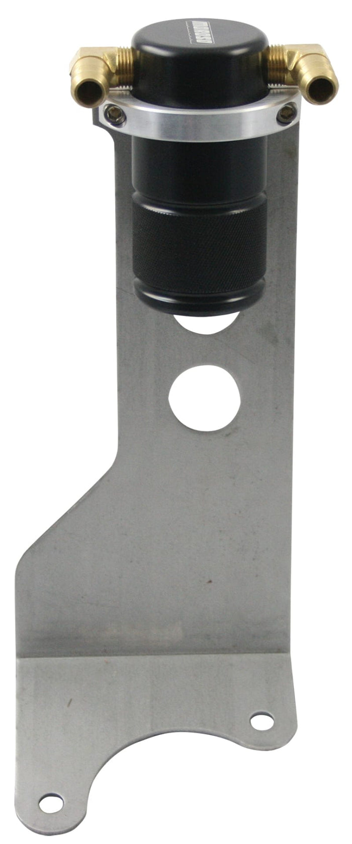 Moroso Moroso 10-14 Ford Raptor 6.2L Air/Oil Separator Catch Can - Small Body - Billet Aluminum - Black MOR85607