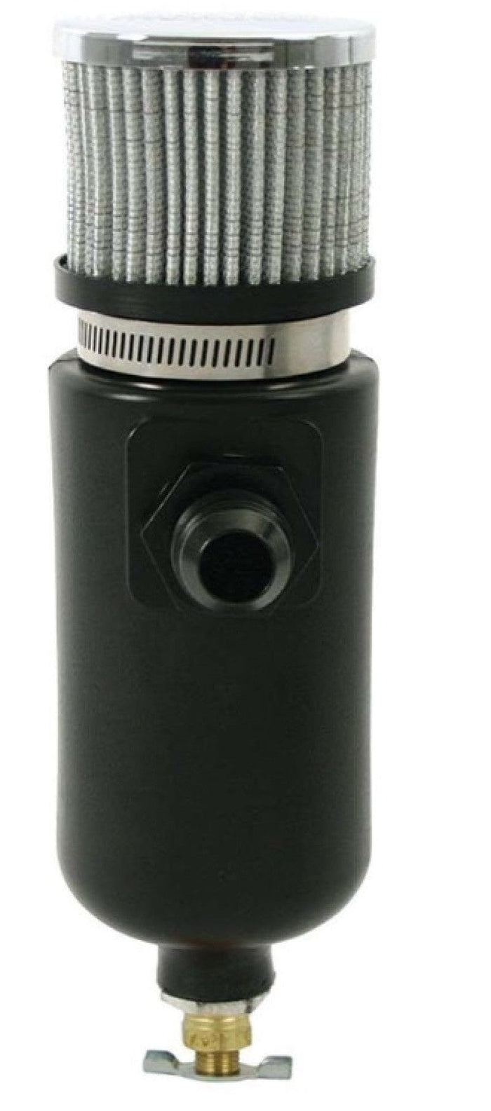 Moroso Moroso Breather Tank/Catch Can -10An Male Inlet - Black Polyethylene MOR85402