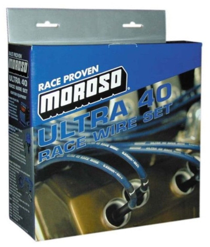 Moroso Moroso Chevrolet Big Block Ignition Wire Set - Ultra 40 - Sleeved - Non-HEI - 90 Degree - Black MOR73821