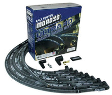Load image into Gallery viewer, Moroso Moroso Chevrolet Small Block Ignition Wire Set - Ultra 40 - Sleeved - HEI - 90 Degree - Black MOR73817