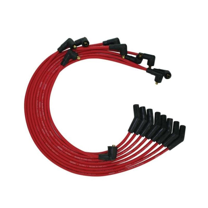 Moroso Moroso Ford 351C/390/429/460 Unsleeved Non-HEI 135 Ends Ultra Spark Plug Wire Set - Red MOR52075