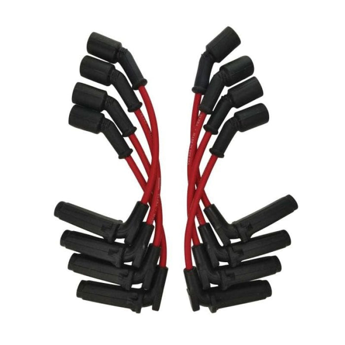 Moroso Moroso GM LS 11in Unsleeved Coil-On-Plug 90 Deg Ultra Spark Plug Wire Set - Red MOR52034