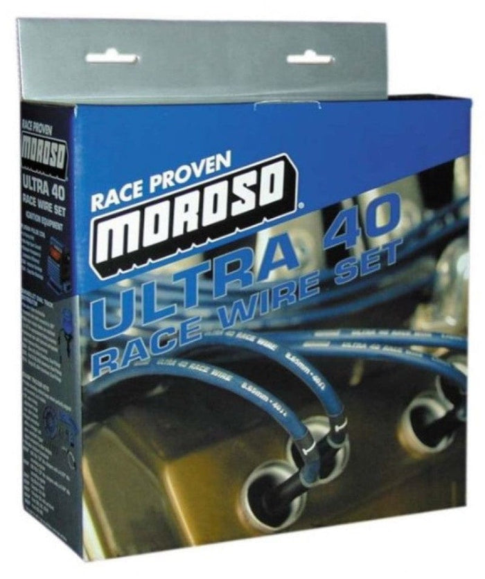 Moroso Moroso GM LS Ignition Wire Set - Ultra 40 - Sleeved - 9.75in - Blue MOR73537