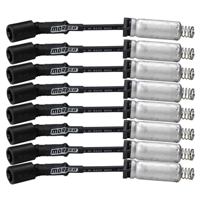 Moroso Moroso GM LS Ignition Wire Set - Ultra 40 - Unsleeved - Coil-On - 8in Wire - Black MOR73703
