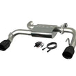Load image into Gallery viewer, 2021-2024 Ford Bronco QTP Screamer Axle Back Black Tips