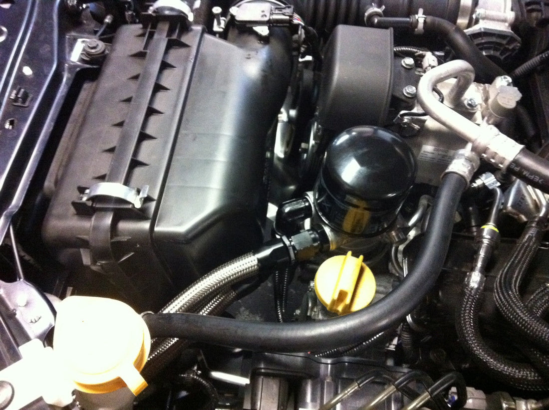 TR Subaru BRZ/Scion FRS/ Toyota FT86 Oil Cooler Kit With Thermostat (TR-ES2040)