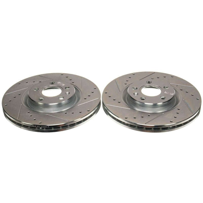 PowerStop Power Stop 18-21 Volvo XC60 Front Drilled & Slotted Rotor (Pair) PSBEBR1699XPR