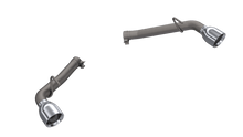 Load image into Gallery viewer, QTP QTP 14-15 Chevrolet Camaro SS 6.2L 304SS Eliminator Muffler Delete Axle Back Exhaust w/4.5in Tips QTP700114