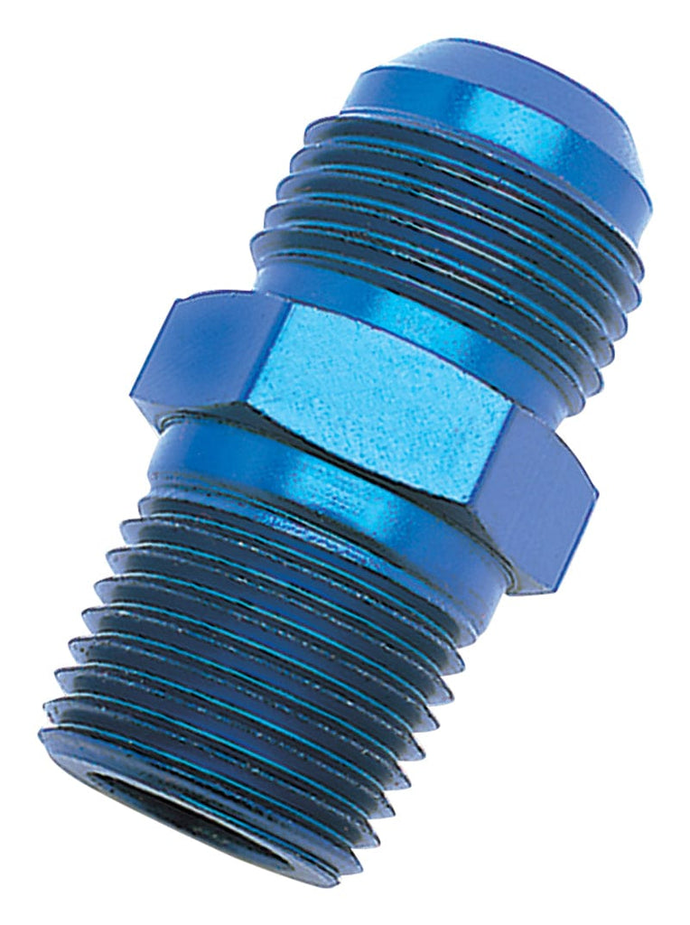 Russell Russell Performance -4 AN to 1/4in NPT Straight Flare to Pipe (Blue) RUS660430