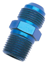 Load image into Gallery viewer, Russell Russell Performance -4 AN to 1/4in NPT Straight Flare to Pipe (Blue) RUS660430