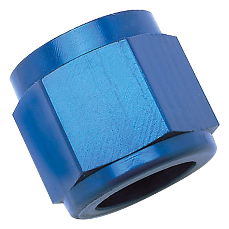 Russell Russell Performance -4 AN Tube Nuts 1/4in dia. (Blue) (6 pcs.) RUS660560