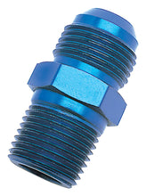 Load image into Gallery viewer, Russell Russell Performance -6 AN to 1/2in NPT Straight Flare to Pipe (Blue) RUS670150