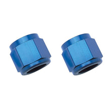 Load image into Gallery viewer, Russell Russell Performance -6 AN Tube Nuts 3/8in dia. (Blue) (2 pcs.) RUS660570