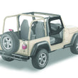 Load image into Gallery viewer, Bestop Upper Fabric Doors (Black Denim) 51790-15 fits 1997-2006 Jeep Wrangler TJ