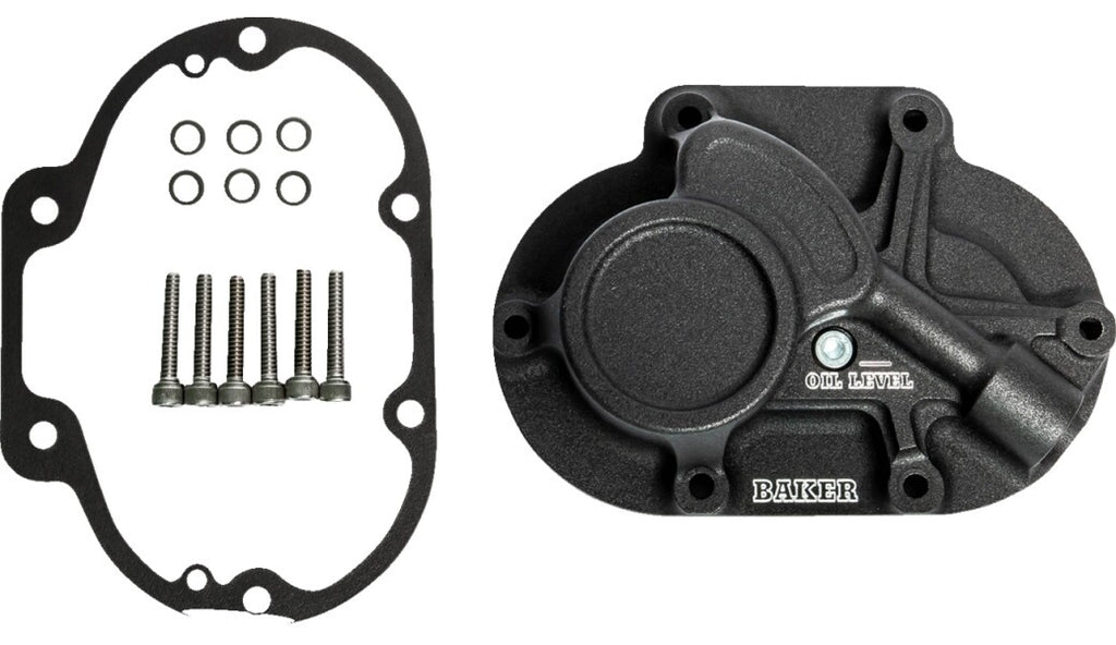 Baker Function-Formed™ Transmission Side Cover - Mechanical - Wrinkle Black BD-10603-A fits Harley-Davidson Big Twin