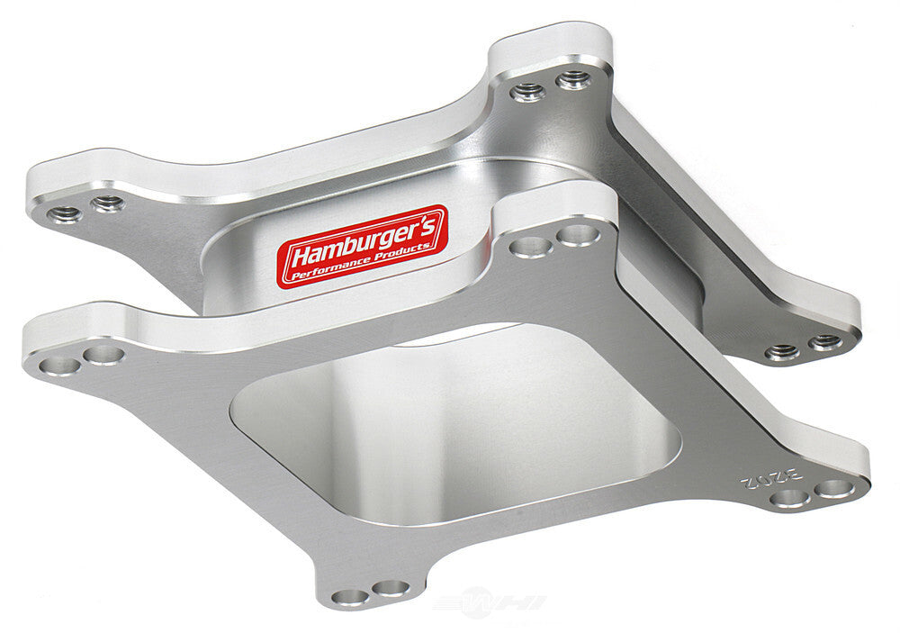 Hamburger's Performance OPEN PLENUM CARBURETOR SPACER- Holley / AFB; 2 in. Tall- Billet Aluminum 3202
