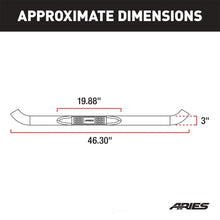 Load image into Gallery viewer, ARIES 3" Round Black Steel Side Bars 204017 fits Silverado / Sierra 1500 / 2500 / 3500 HD