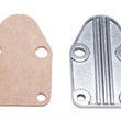 Load image into Gallery viewer, Trans-Dapt Performance FUEL PUMP BLOCK OFF; CUSTOM-Style; Stippled Design-CHROME 2057 fits 1958-1986 Chevrolet Bel Air, Biscayne, Brookwood, C10, C10 Pickup, C10 Suburban, C20, C20 Pickup Sb 283-400 Engine