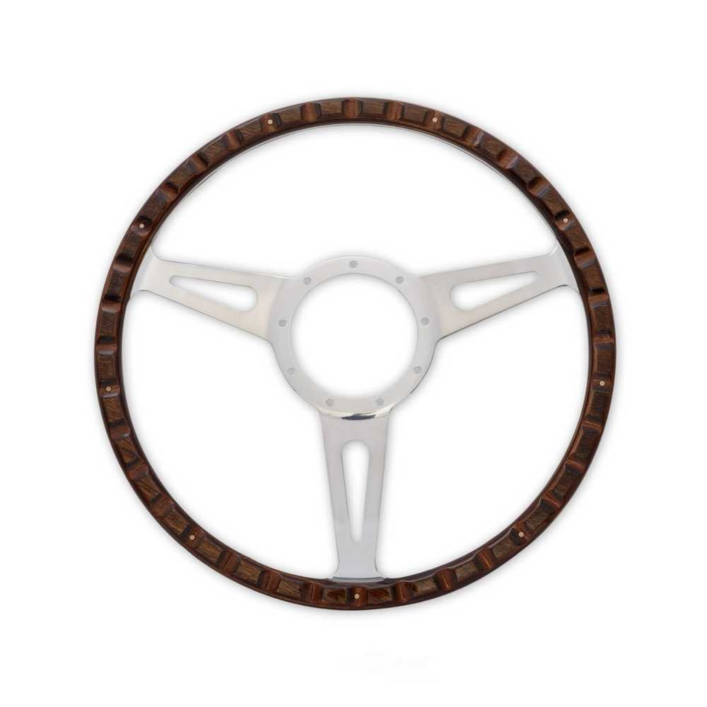 Scott Drake Style Genuine Wood & Aluminum 15" 9 Hole Steering Wheel S1MS-3600-WG fits 1965-1973 Ford Mustang Shelby Cobra
