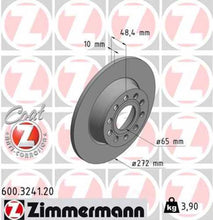 Load image into Gallery viewer, Zimmermann Coated Brake Disc 3241 fits 2005-2024 Audi / Volkswagen