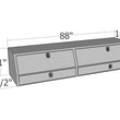 Load image into Gallery viewer, Unique Truck Accessories 88" Contr. TopSider w/ Drawers &amp; Doors Comm. Class TBS200-88D-BD