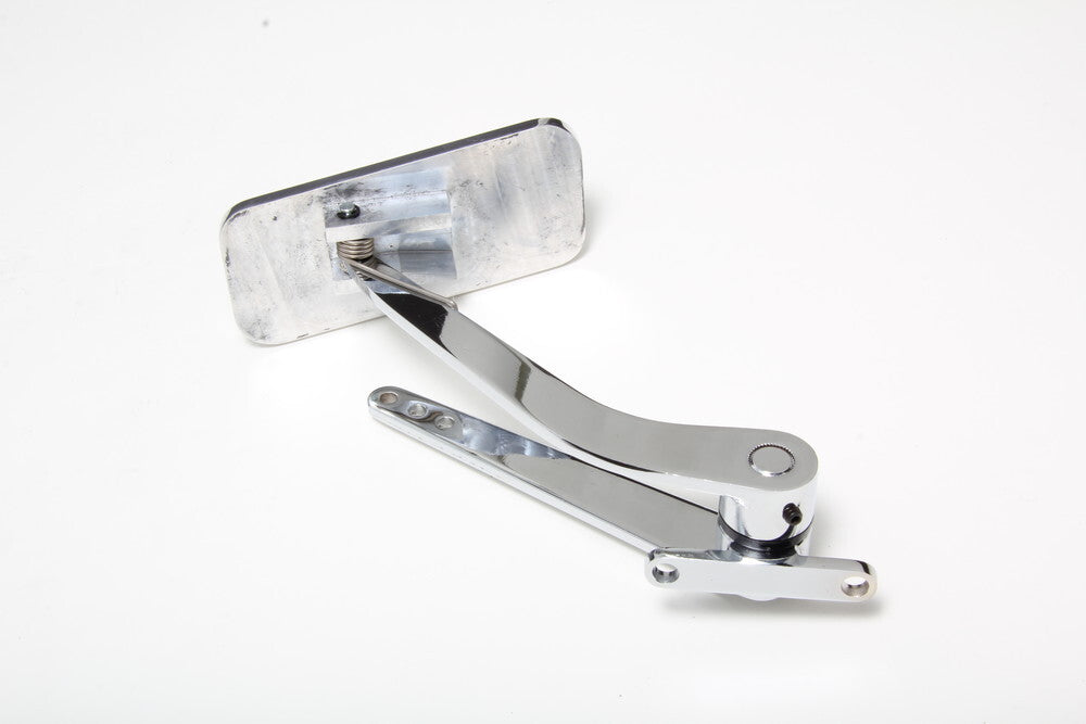 Trans-Dapt Performance Firewall mount Gas Pedal w/ Inserts; 4-1/4 x 2 in.- Pol. Aluminum with Steel Arm 8956