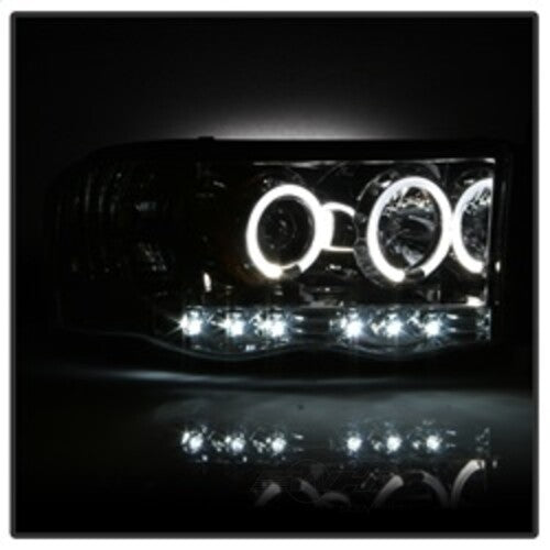 Spyder Auto (Spyder Signature) Projector Headlights - LED Halo - Chrome 5009982 fits 2002-2005 Dodge Ram 1500 / 2003-2005 Dodge Ram 2500 / 2003-2005 Dodge Ram 3500