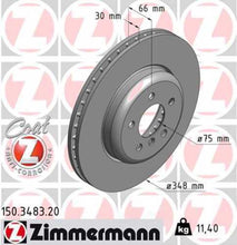 Load image into Gallery viewer, Zimmermann Coated Brake Disc 3483 fits 2014-2016 BMW 535D / 535D xDrive / 2011-2016 BMW 535I / 535I xDrive / 2012-2019 BMW 640I / 640I Gran COUPE / 640I xDrive