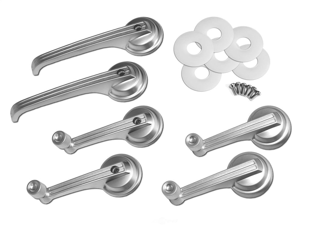 Scott Drake CP/CV Interior Door Handles - Satin KIT-DH-4S fits 1965-1967 Ford Mustang