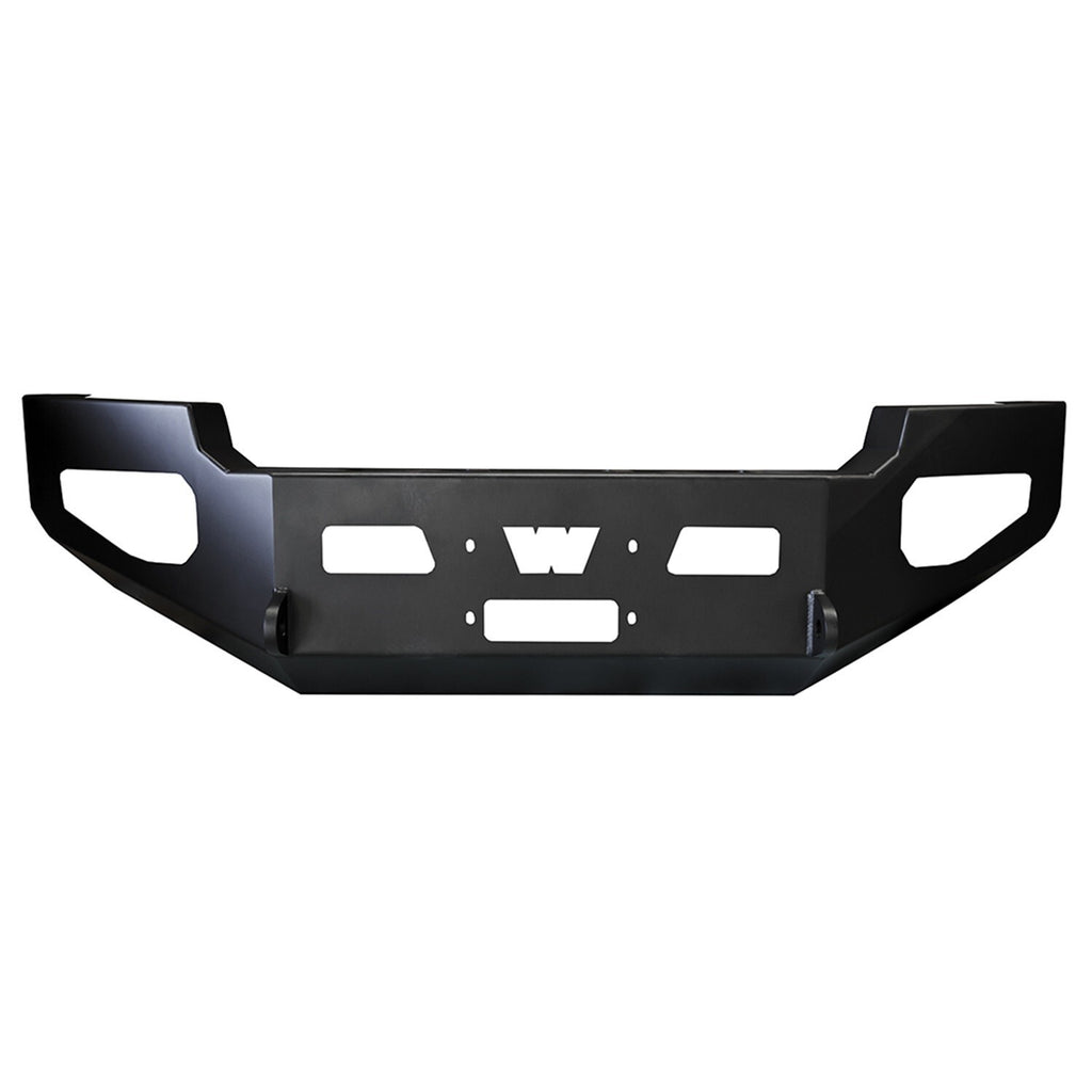 Warn 1-Piece Direct-Fit Grill Guard With Winch Mount Textured Black Steel 95220