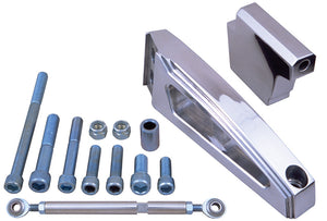 Trans-Dapt Performance Air Cond/Alternator Bracket Set;-Billet Aluminum 7881 fits 1965-1968 Chevrolet A-Body / 1965-1968 Chevrolet Bel Air / 1965-1968 Chevrolet Biscayne / 1966-1968 Chevrolet Caprice / 1965-1968 Chevrolet Chevelle